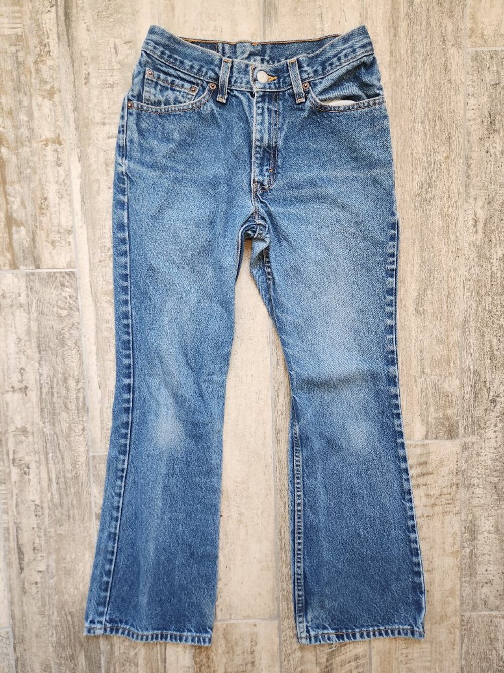 Vintage 2001 Levi's 517 Boot Cut Slim Fit Women size 7 Jr S (28 x 32) USA